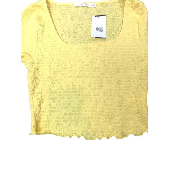 NWT! NORDSTROM LUSH Yellow Crop Top-Size Medium - Picture 7 of 11